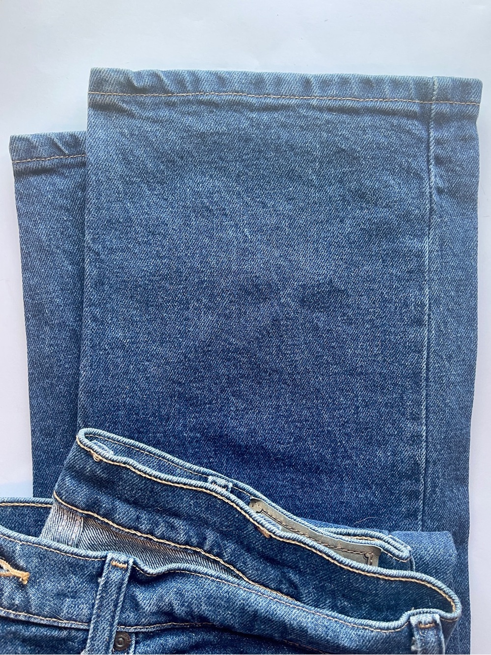 NWT Wrangler Five Star Premium Denim Relaxed Fit Flex Jeans 34x32 Medium Wash - Picture 6 of 8